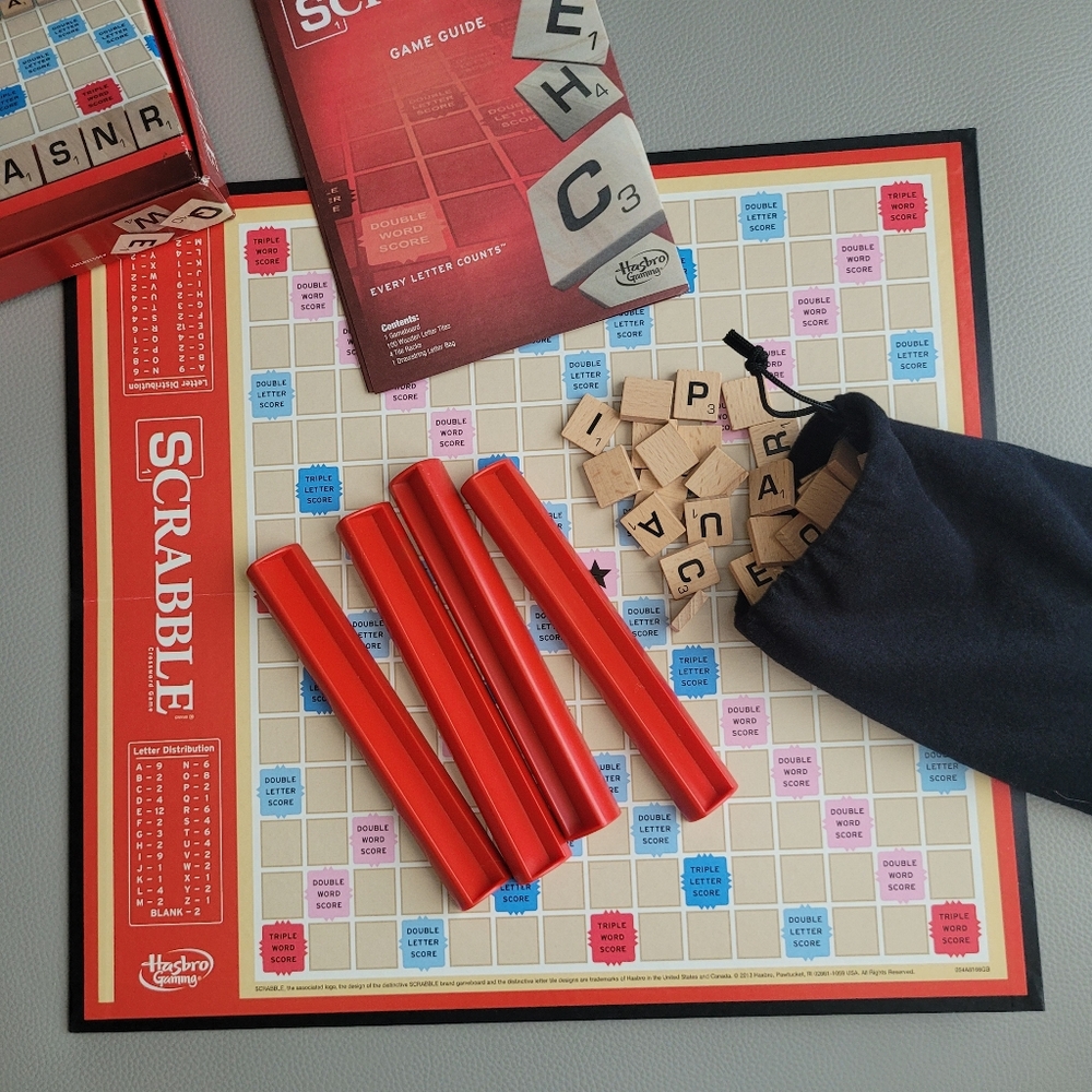 Hasbro Scrabble Crossword Game - Classic Red Edition